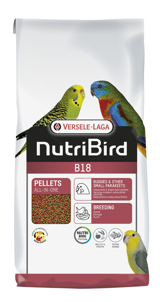 Nutribird B18 10kg Kweekvoer Voor Grasparkieten en Andere Kleine Parkieten