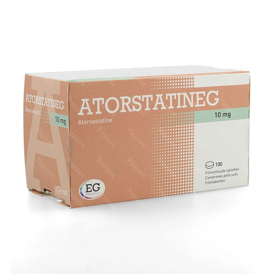 Atorvastatine Eurogenerics 10mg Filmomh Tabl 100