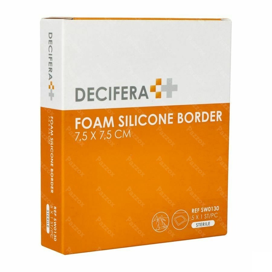 Decifera Foam Silicone Border 7,5x 7,5cm 5