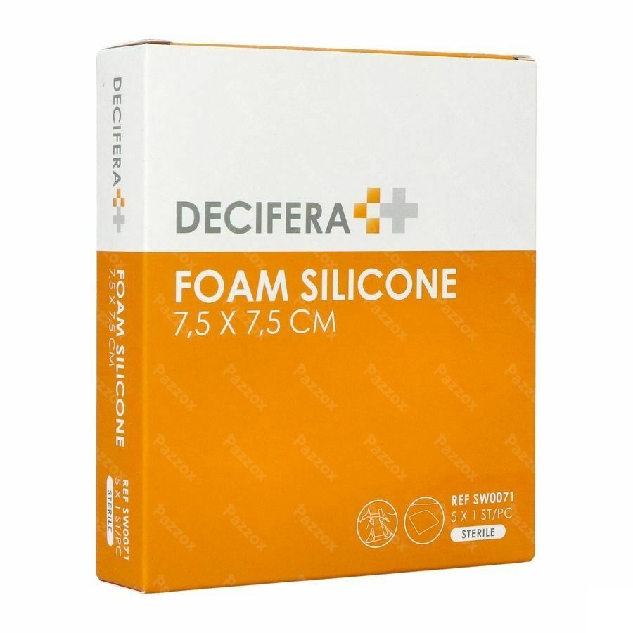 Decifera Foam Silicone 7,5x 7,5cm 5