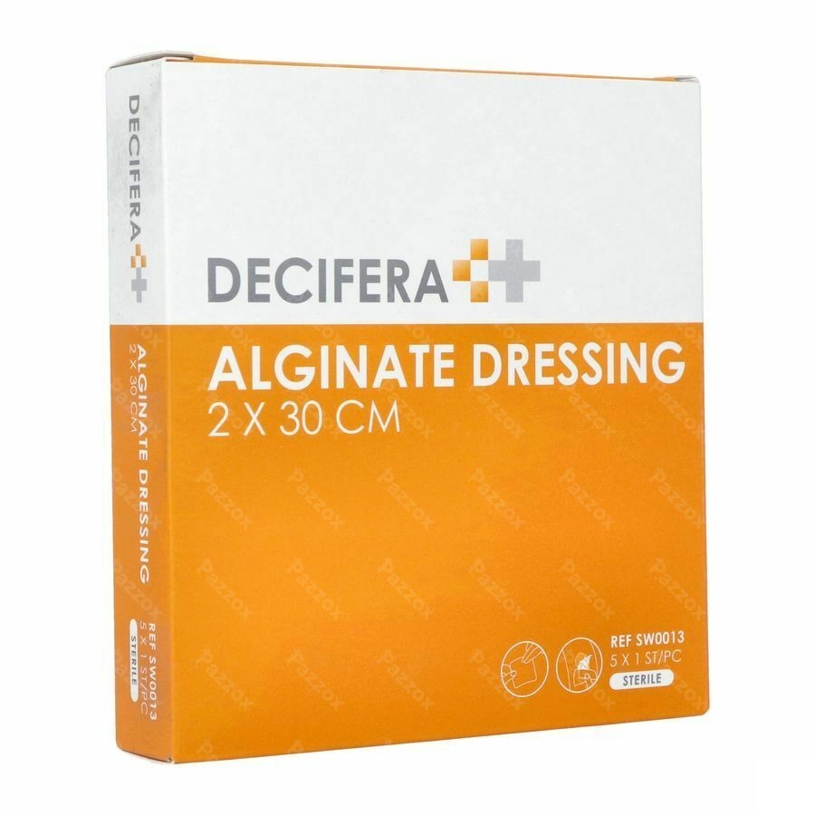 Decifera Alginate Dressing 2x30cm 5