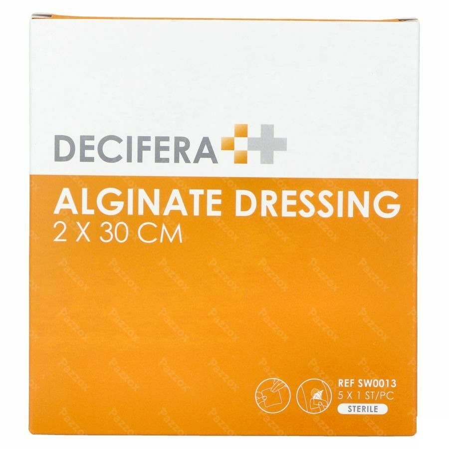 Decifera Alginate Dressing 2x30cm 5