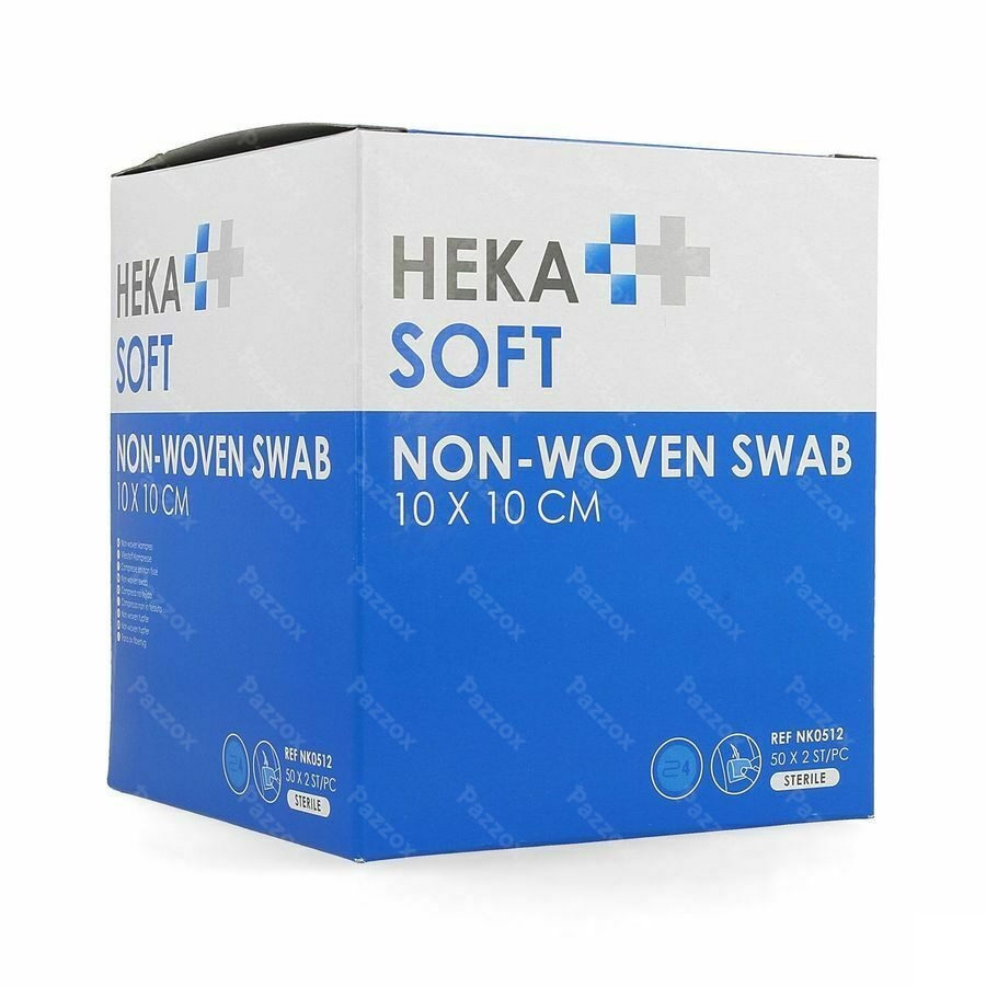Hekasoft Kompres Non-wov. Steriel 10x10cm 2x50