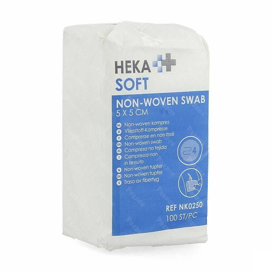 Hekasoft Kompres Non-wov. Bulk 5x 5cm 100