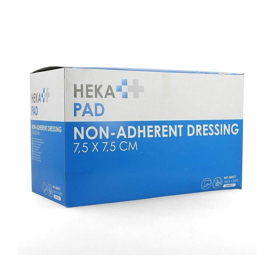 Hekapad Wondkompres Steriel 7,5x7,5cm 100
