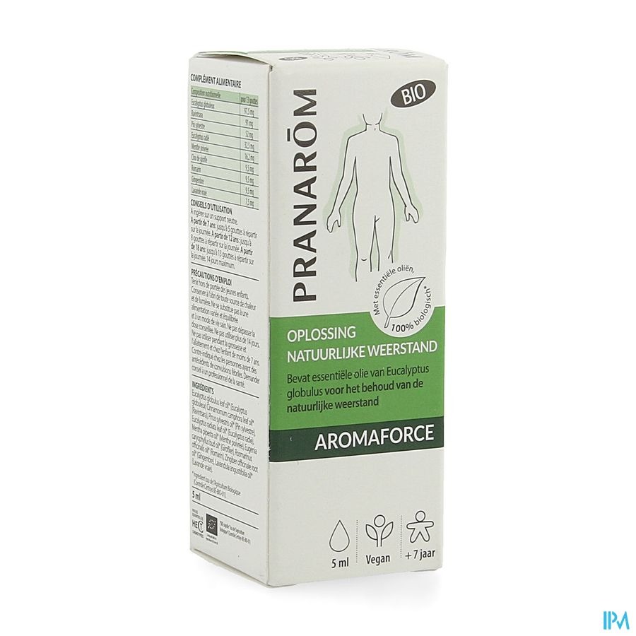 Pranarôm Aromaforce Oplossing Natuurlijke Weerstand Bio 5ml