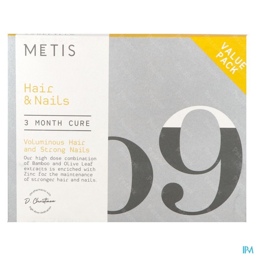 Metis Hair & Nails 09 Kuur 204 Plantaardige Capsules