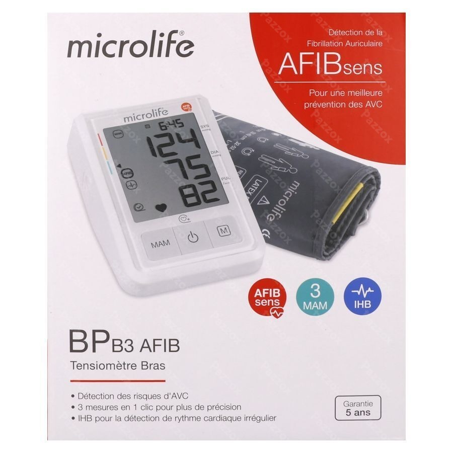 Microlife Bpb3 Afib Pc Bloeddrukmeter Arm Otc Sol