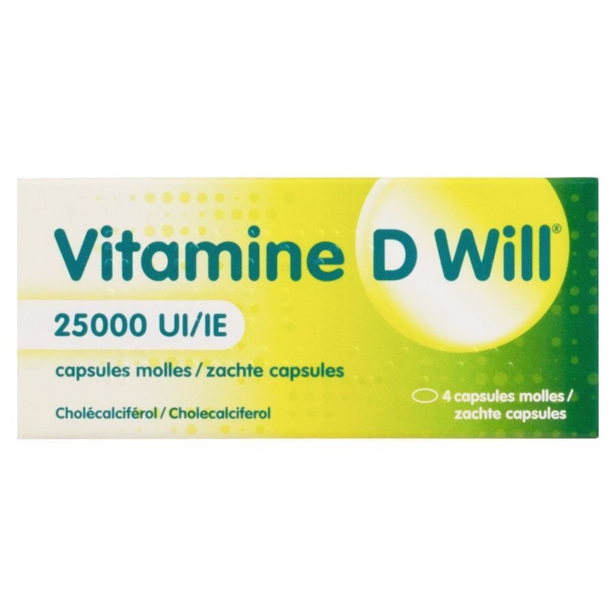 Vitamine D Will 25000ie Zachte Caps 4