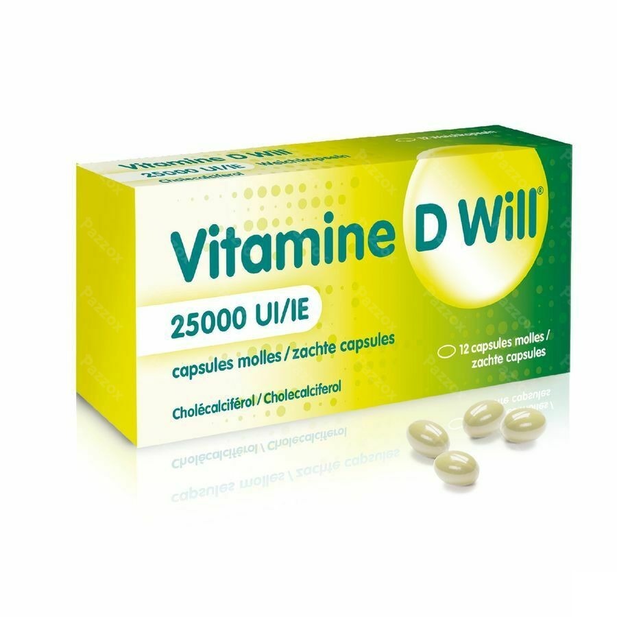 Vitamine D Will 25000ie Zachte Caps 12