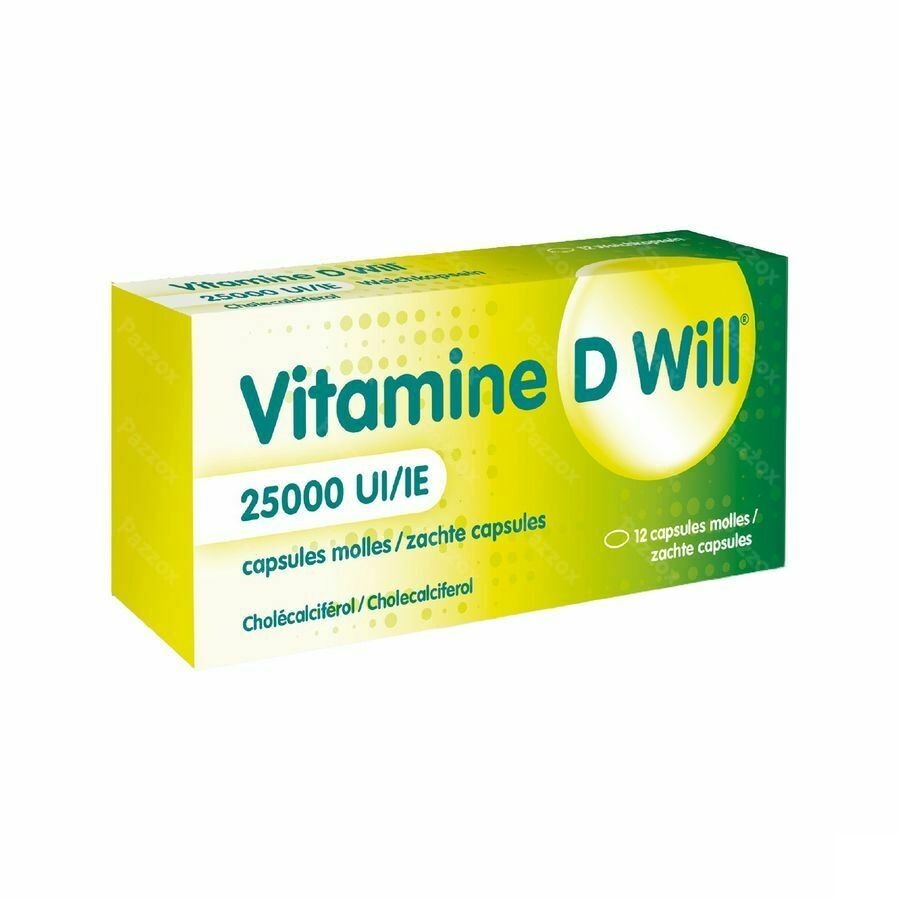 Vitamine D Will 25000ie Zachte Caps 12