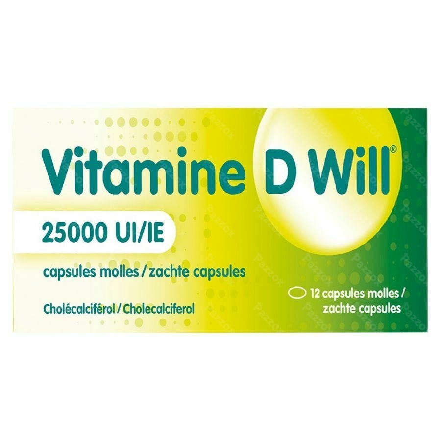 Vitamine D Will 25000ie Zachte Caps 12