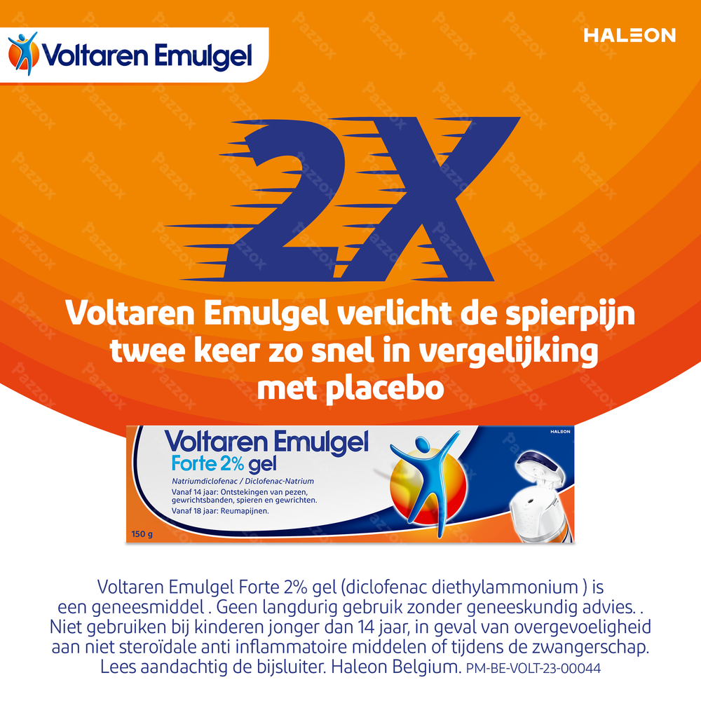 Voltaren Emulgel Forte 2% Pijnverlichtende Gel Spieren En Gewrichten 100g 