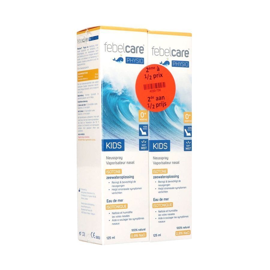 Febelcare Physio Spray Iso Kids 125ml 2e 1/2 Prijs