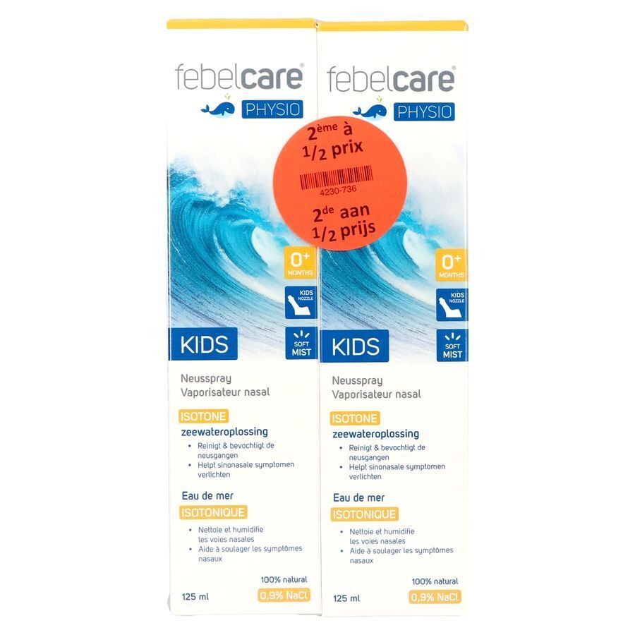 Febelcare Physio Spray Iso Kids 125ml 2e 1/2 Prijs