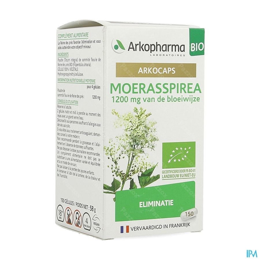 Arkocaps Moerasspirea Bio 150 Capsules
