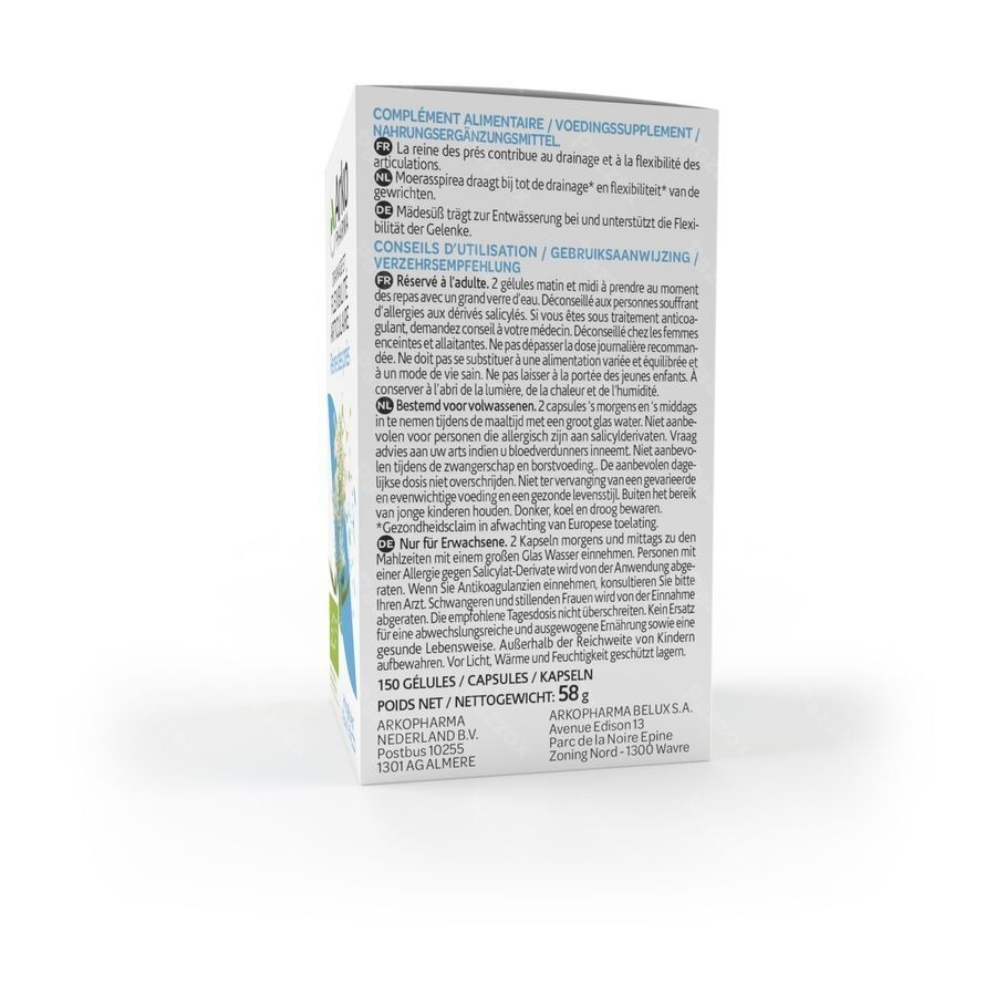 Arkocaps Moerasspirea Bio 150 Capsules