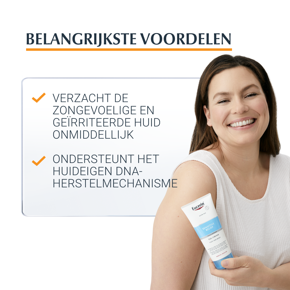 Eucerin Aftersun Sensitive Relief Gel-Crème Gezicht en Lichaam 200ml 