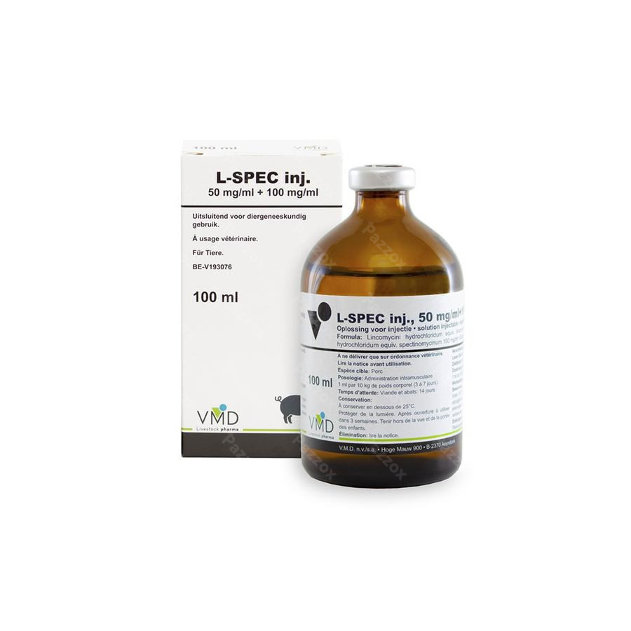 L-spec 50mg/ml + 100mg/ml Opl Inj Im 100ml Vmd