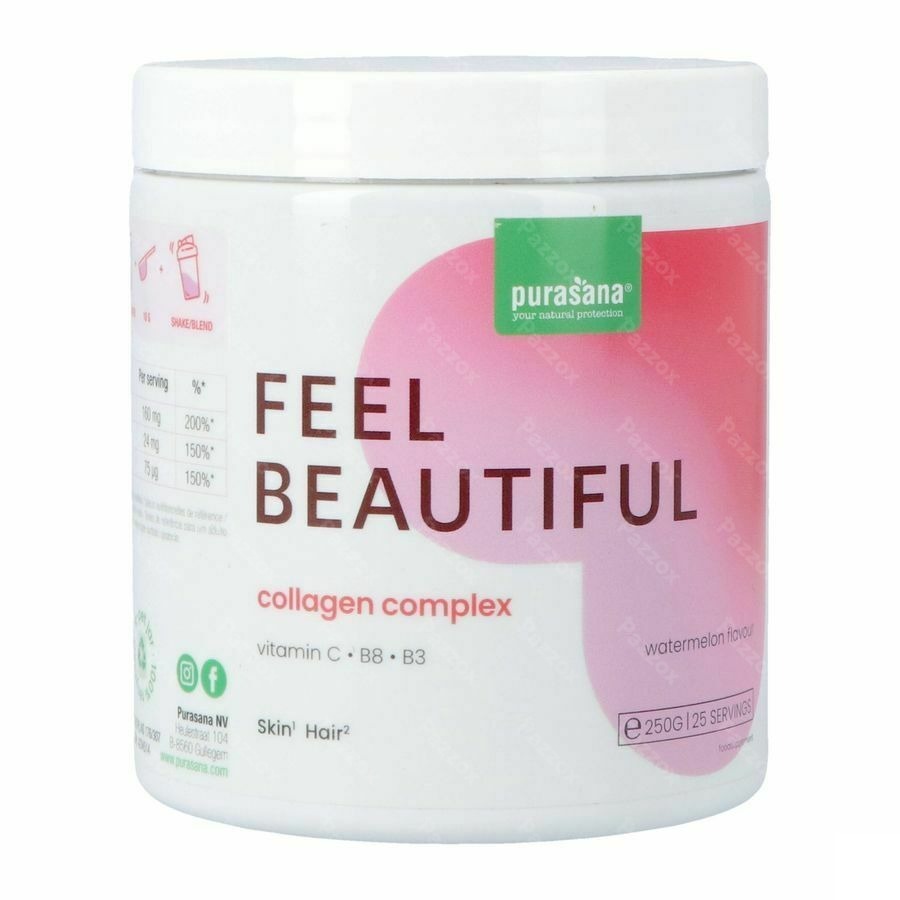Purasana Beauty Collagen Complex Watermeloen 250g