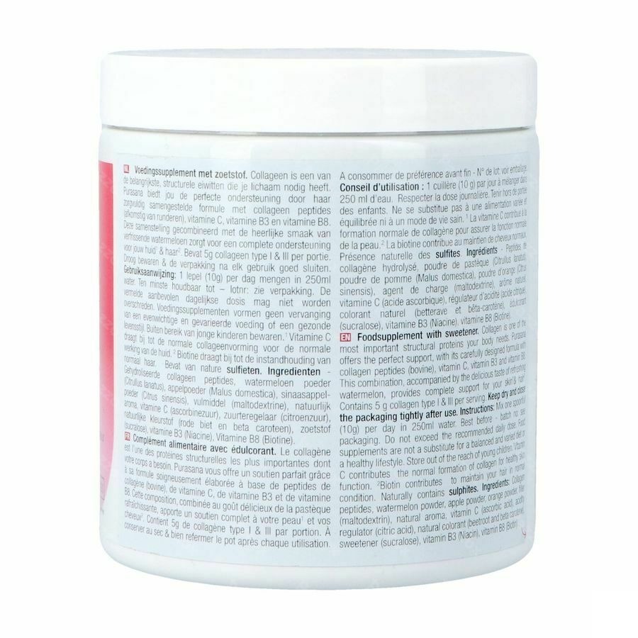 Purasana Beauty Collagen Complex Watermeloen 250g