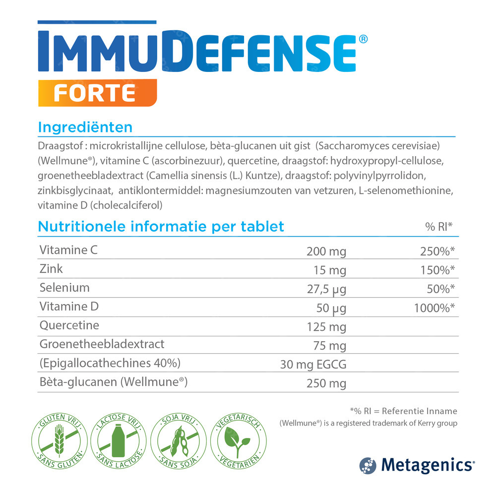 Metagenics ImmuDefense Forte 30 tabletten 
