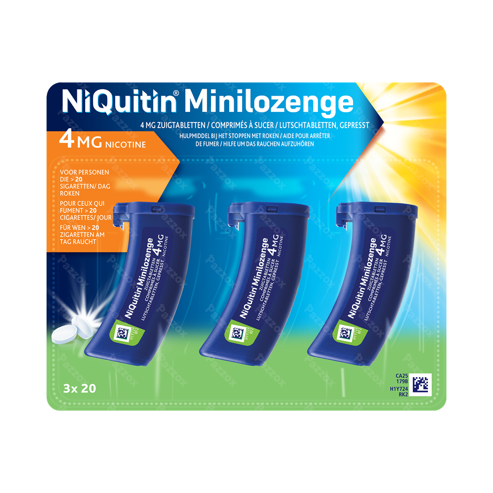 Niquitin Minilozenge 4mg 60 Zuigtabletten