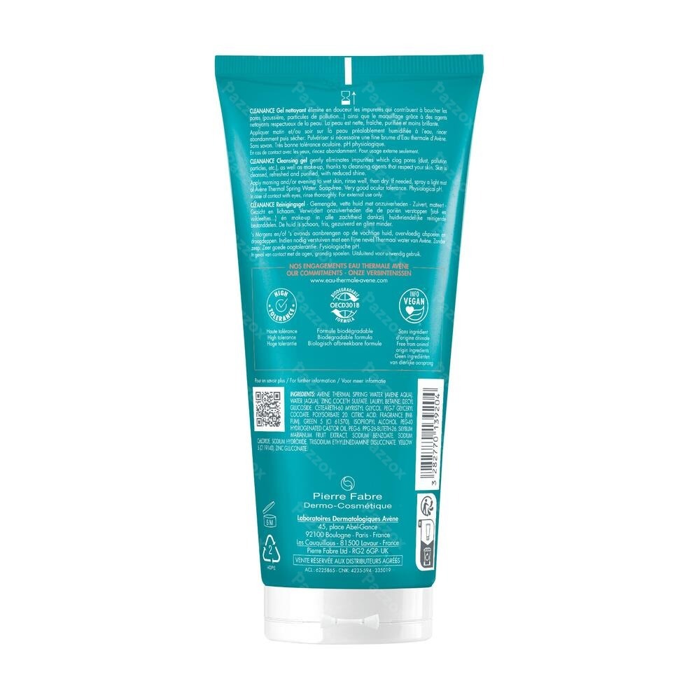 Avène Cleanance Zuiverende Reinigingsgel 200ml
