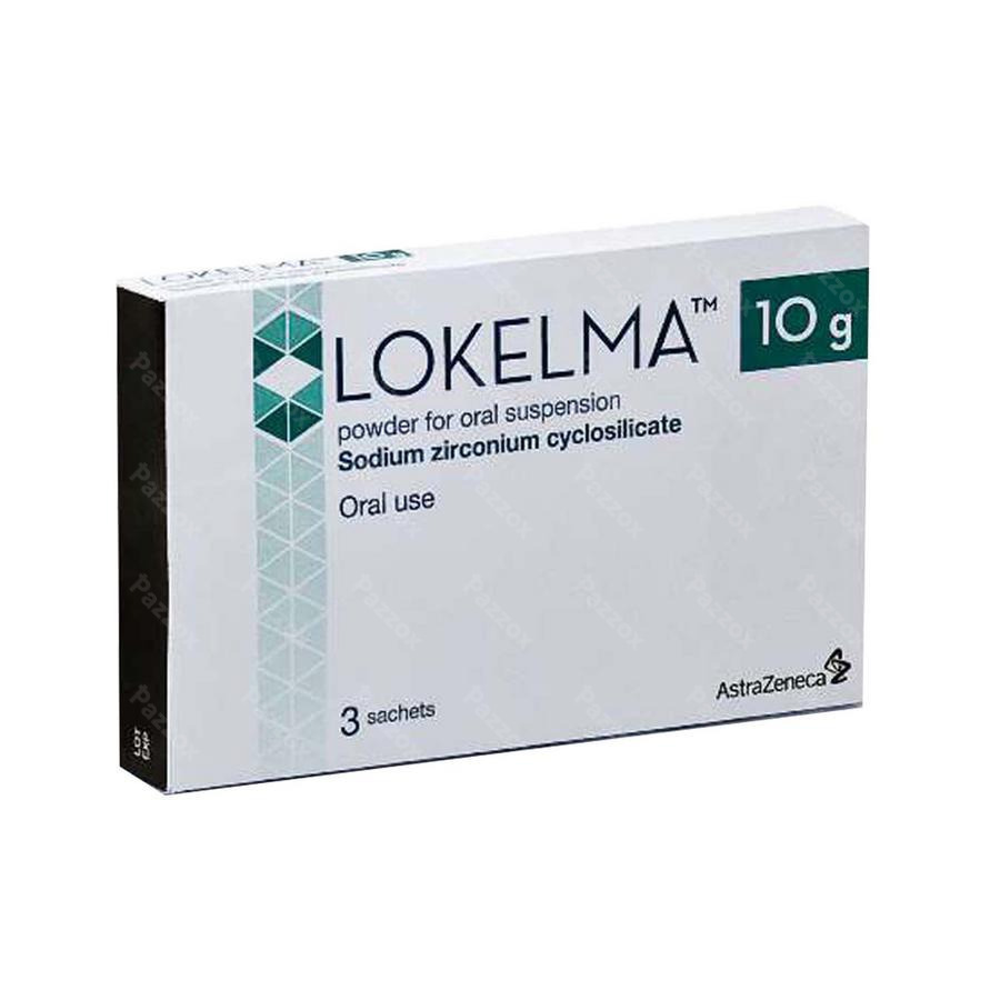 Lokelma 10g Pdr Voor Orale Suspensie Zakje 3