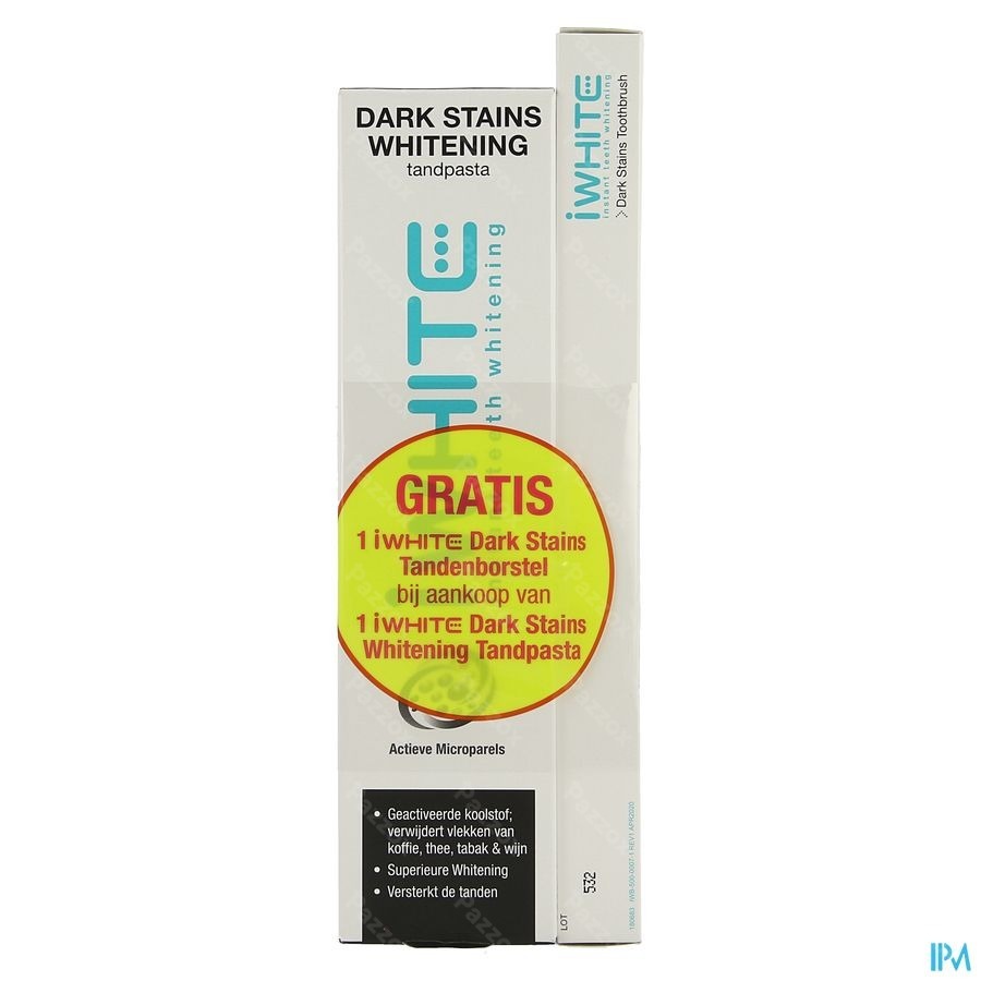 Iwhite Dark Stains Whitening Tandpasta Tube 75ml