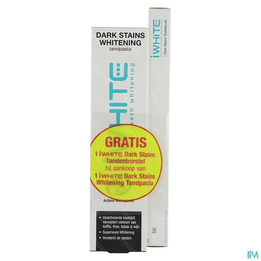 Iwhite Dark Stains Whitening Tandpasta Tube 75ml