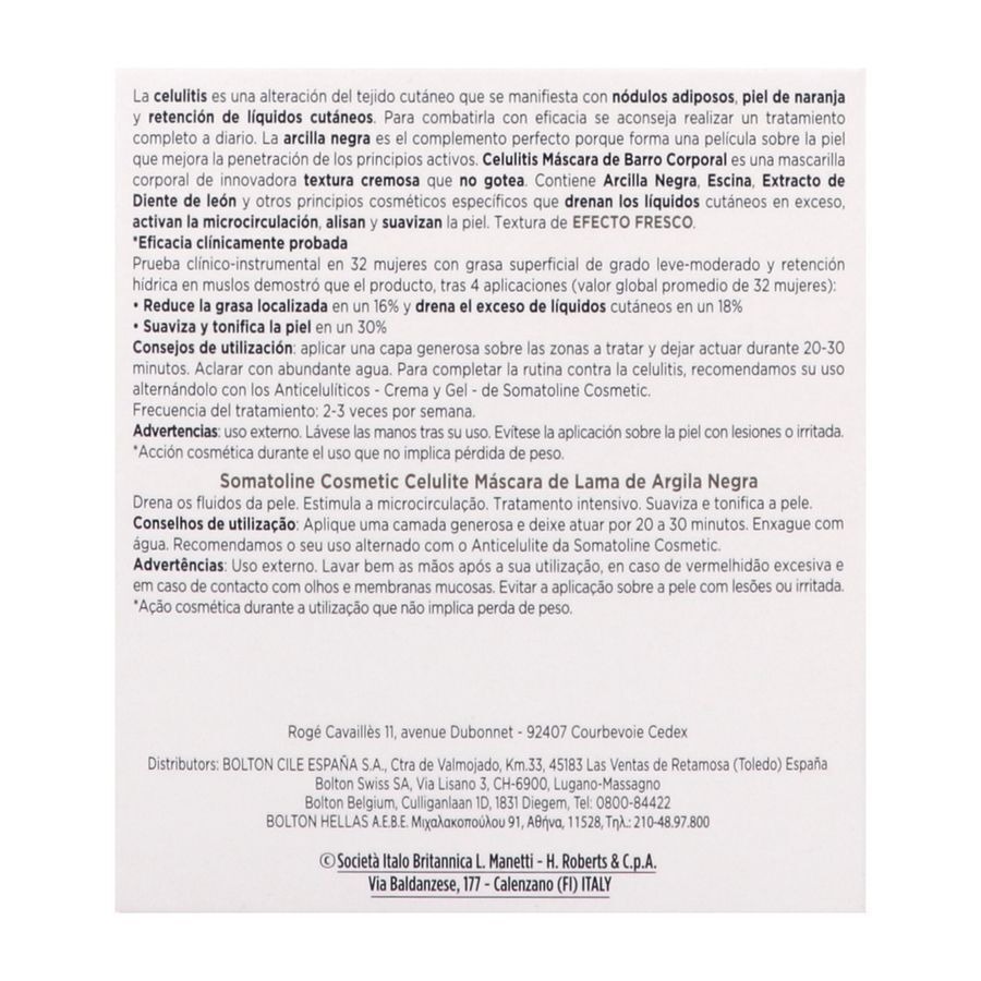 Somatoline Cosm. A/cellulite Moddermasker 500ml