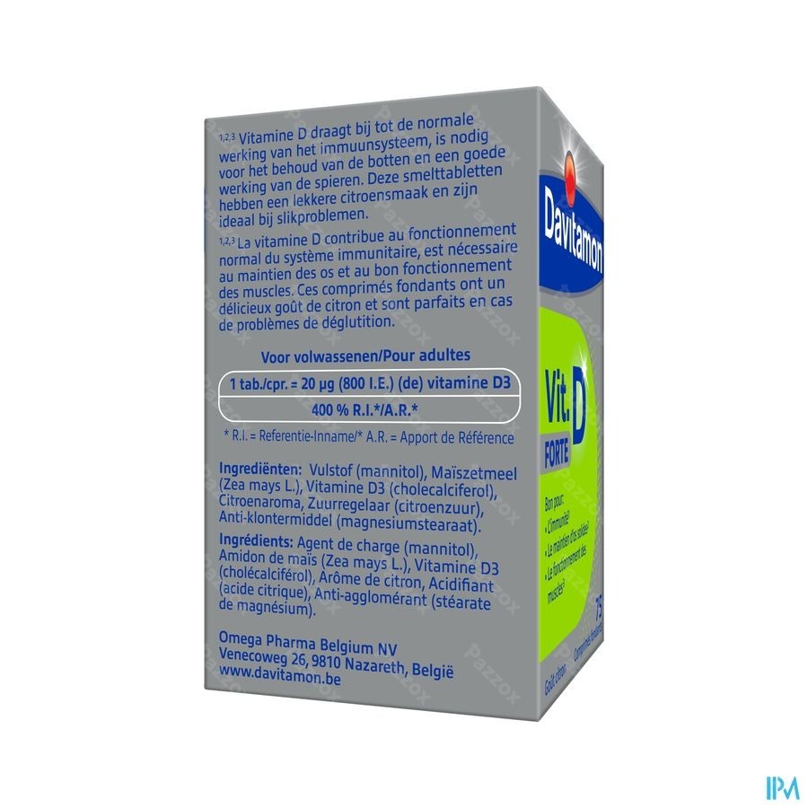 Davitamon Vitamine D Forte 800 IU 75 Tabletten