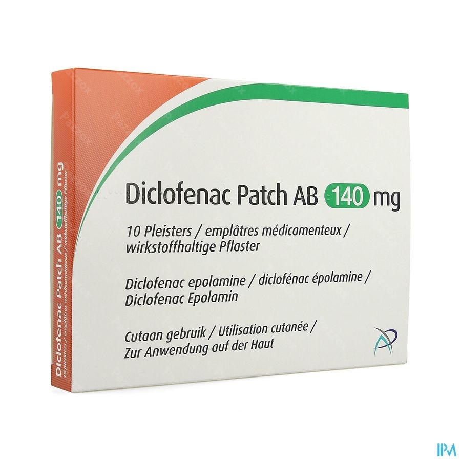 Diclofenac Patch Ab 140mg Pleister 10