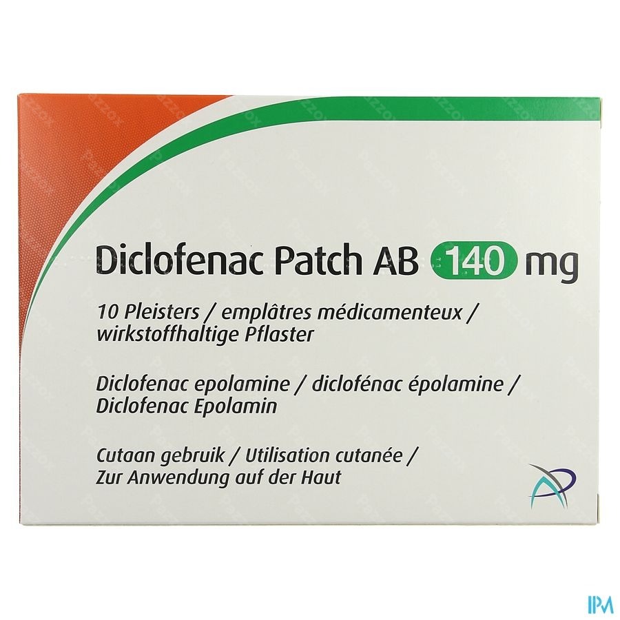 Diclofenac Patch Ab 140mg Pleister 10