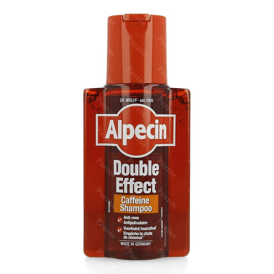 Dr. Wolff Alpecin Caffeine Shampoo Dubbele Werking Anti Roos en Haaruitval 200ml