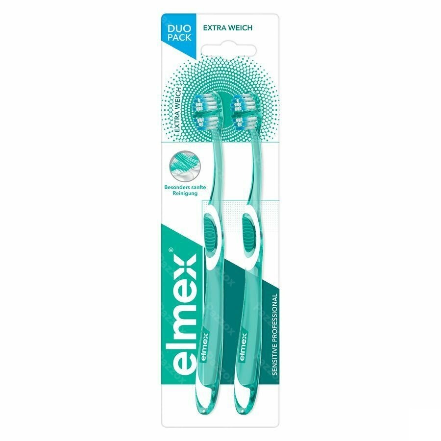 Elmex Sensitive Pro Tandenborstel Extra Zacht Duo