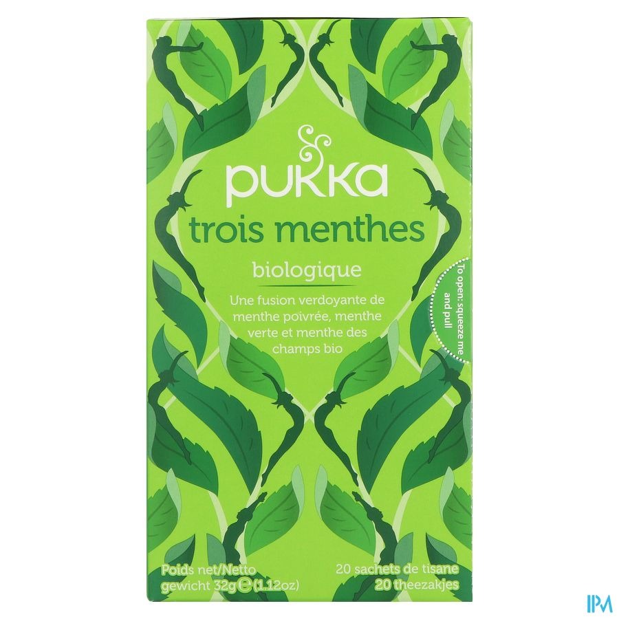 Pukka Herbs Three Mint 20 Zakjes
