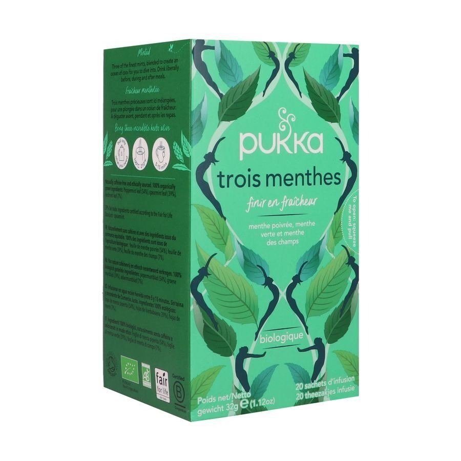 Pukka Herbs Three Mint 20 Zakjes