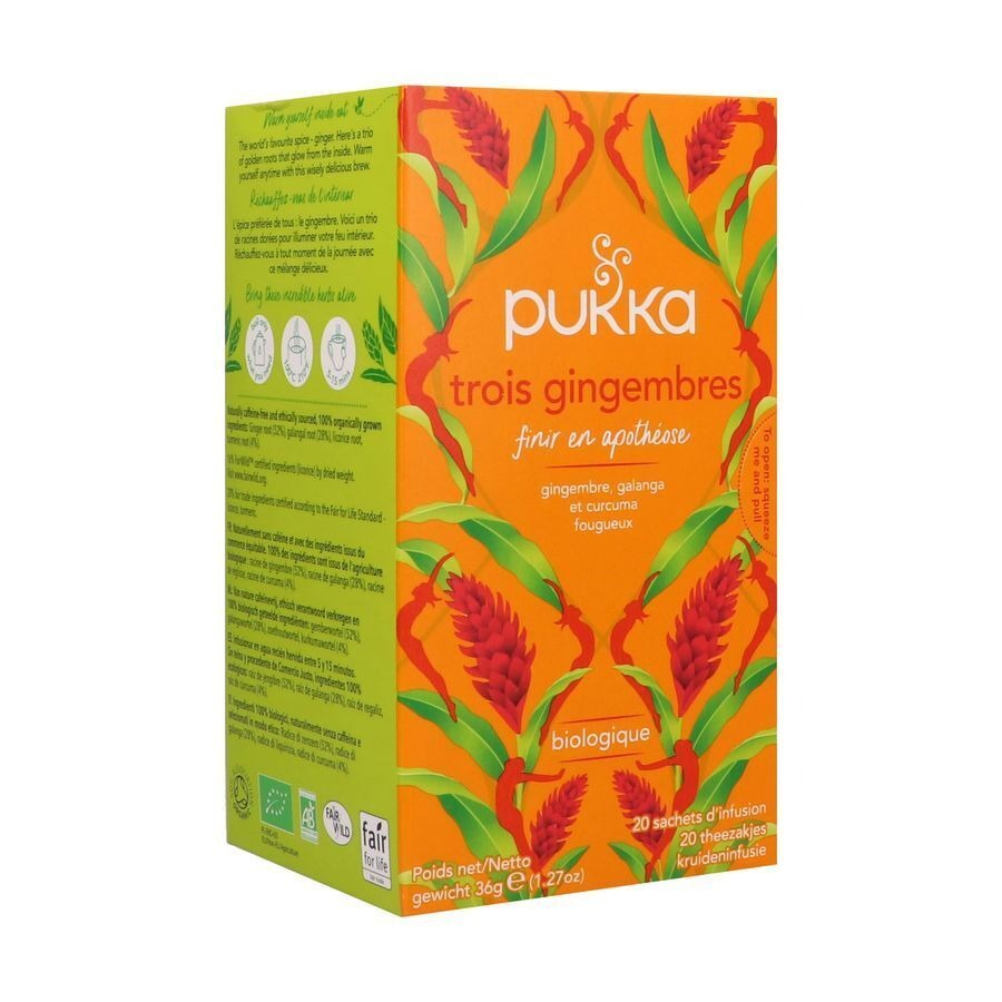 Pukka Herbs Three Ginger 20 Zakjes