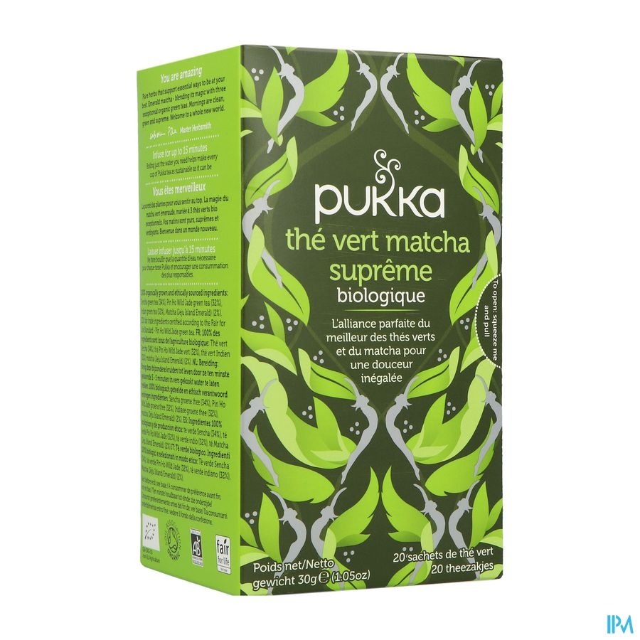 Pukka Supreme Matcha Green Thee 20 Bio Theezakjes