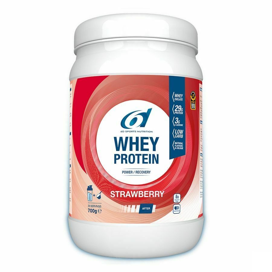 6d Sports Nutrition Whey Protein Aardbei 700g