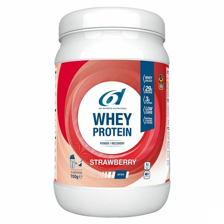 6d Sports Nutrition Whey Protein Aardbei 700g