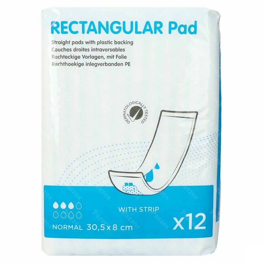 Rectangular Pad 30,5x8 Pe+s 12