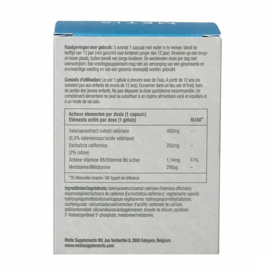 Metis Sleep 08 Start 40 Plantaardige Capsules