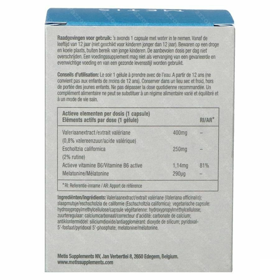Metis Sleep 08 Start 40 Plantaardige Capsules