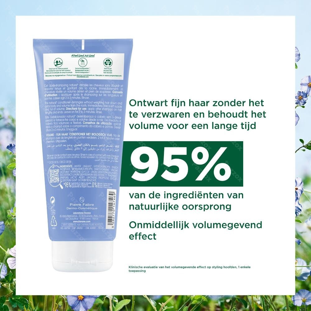 Klorane Capil. Condit. Lin 200ml