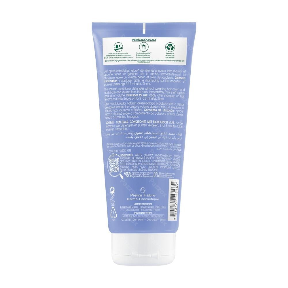 Klorane Capil. Condit. Lin 200ml