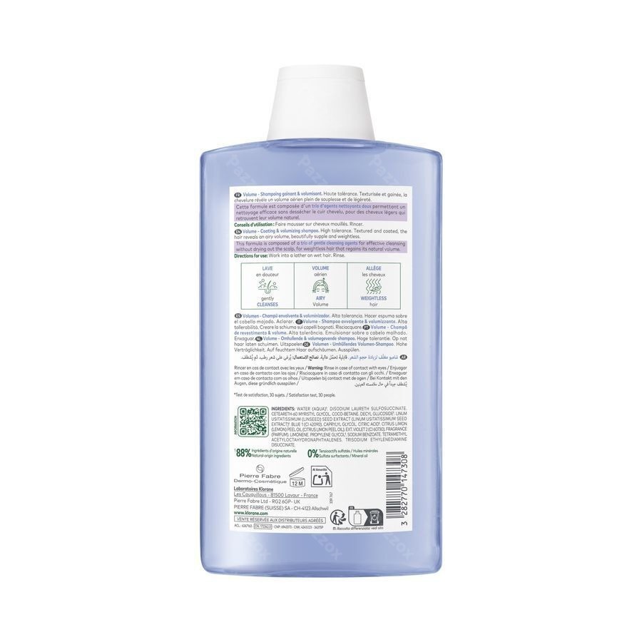 Klorane Volume Shampoo 400ml