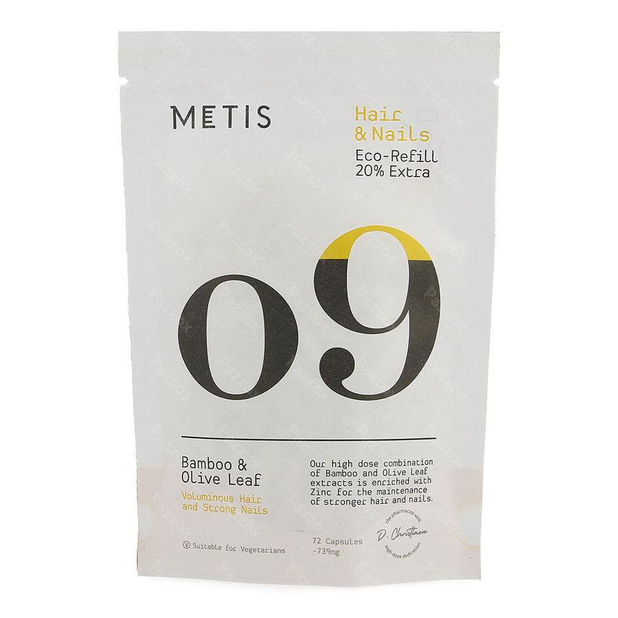 Metis Hair & Nails 09 Eco-Refill 72 Plantaardige Capsules